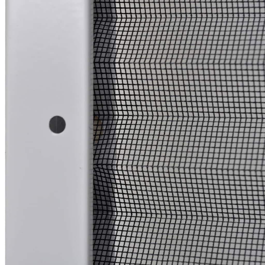 Zanzariera Plissettata in Alluminio 80x120 cm con Tendina - homemem39