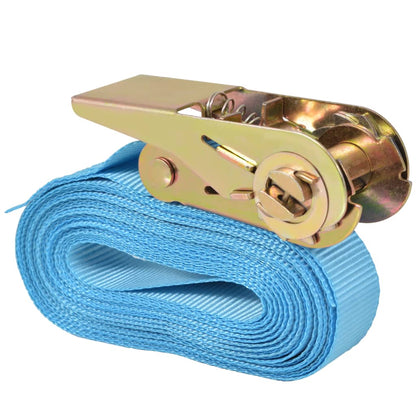Cinghie d’Ancoraggio 10 pz a Cricchetto 0,8 T 4mx25mm Blu | homemem39