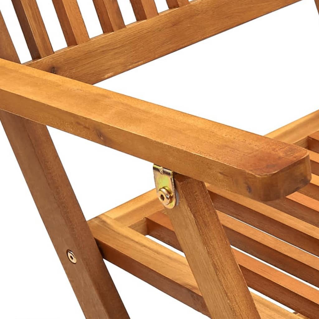 Set da Pranzo da Giardino 7 pz Pieghevole in Massello di Acacia - homemem39