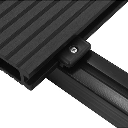 Pavimento da Deck 4 pcs Antracite WPC | homemem39