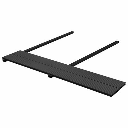 Pavimento da Deck 4 pcs Antracite WPC