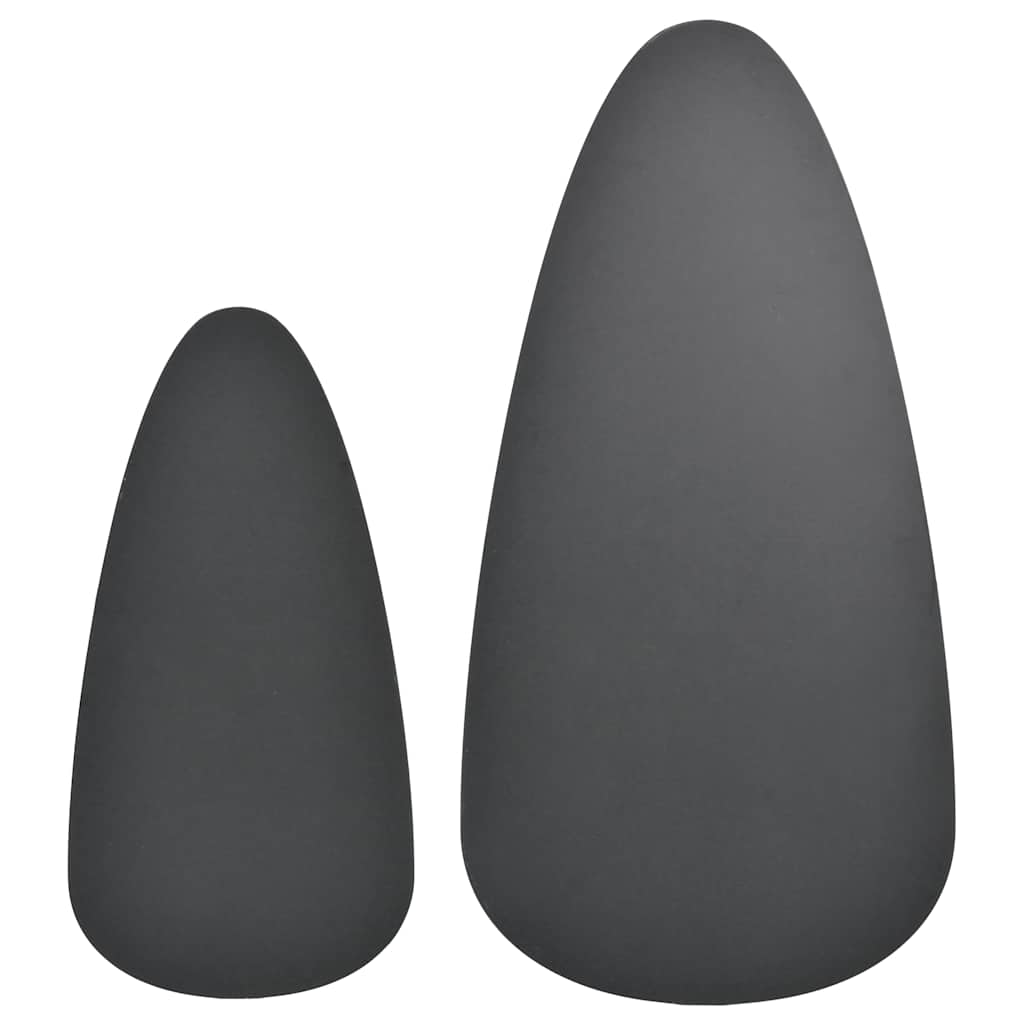 Set Tavolini Salotto 2pz in Legno Massello Massello Pino Nero | homemem39