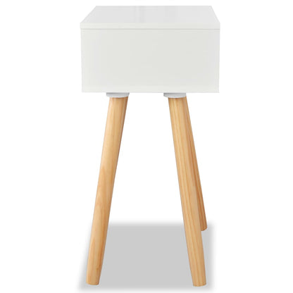 Comodini Set 2 pz in Massello di Pino 40x30x61 cm Bianchi - homemem39