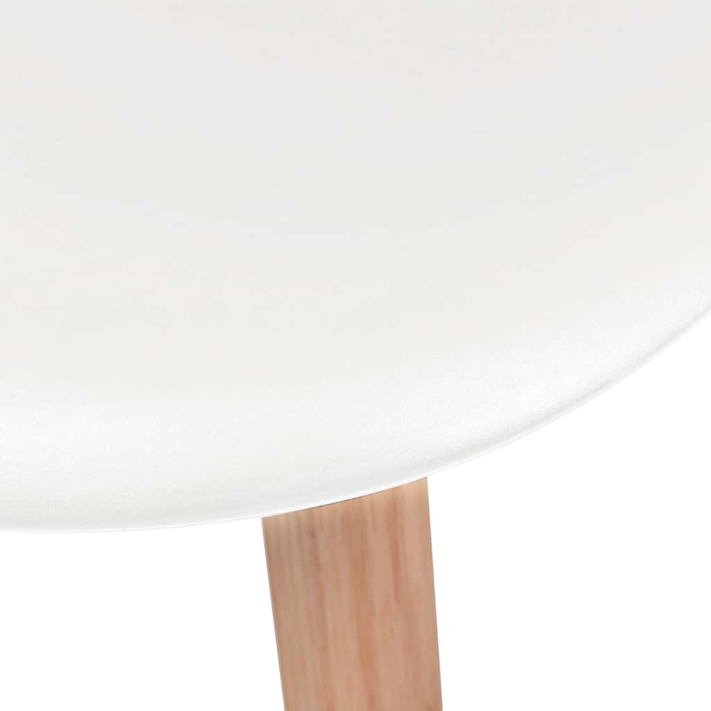 Sedie da Pranzo 4 pz Bianche in Plastica | homemem39