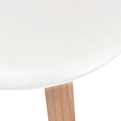 Sedie da Pranzo 4 pz Bianche in Plastica | homemem39