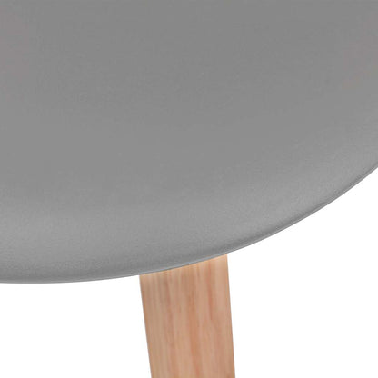 Sedie da Pranzo 2 pz Grigie in Plastica | homemem39