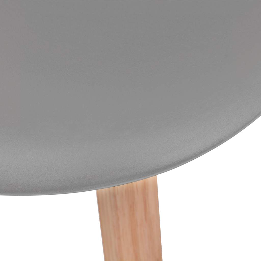 Sedie da Pranzo 4 pz Grigie in Plastica | homemem39