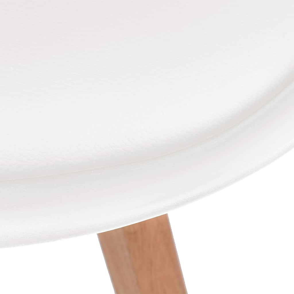 Sedie da Pranzo 4 pz Bianche in Plastica | homemem39