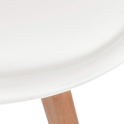 Sedie da Pranzo 4 pz Bianche in Plastica | homemem39