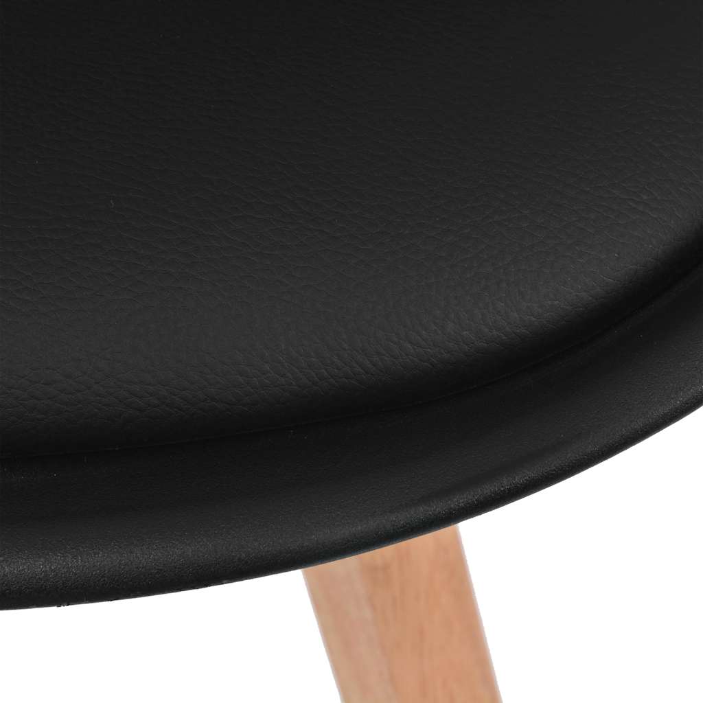 Sedie da Pranzo 4 pz Nere in Plastica | homemem39