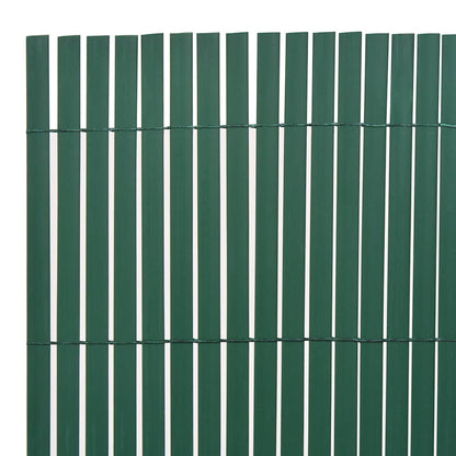 Recinzione da Giardino a Doppio Lato in PVC 90x500 cm Verde - homemem39