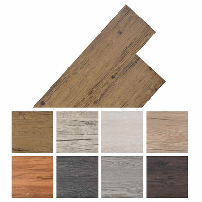 Tavole per Pavimenti 18 pcs Marrone Noce 5,26 m² PVC | homemem39