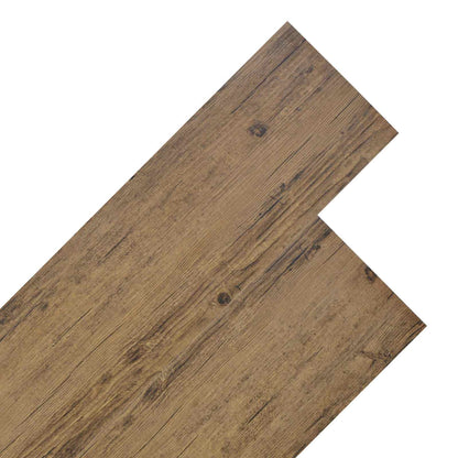 Tavole per Pavimenti 18 pcs Marrone Noce 5,26 m² PVC