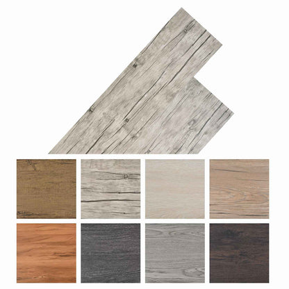 Tavole per Pavimenti 18 pcs Grigio 5,26 m² PVC