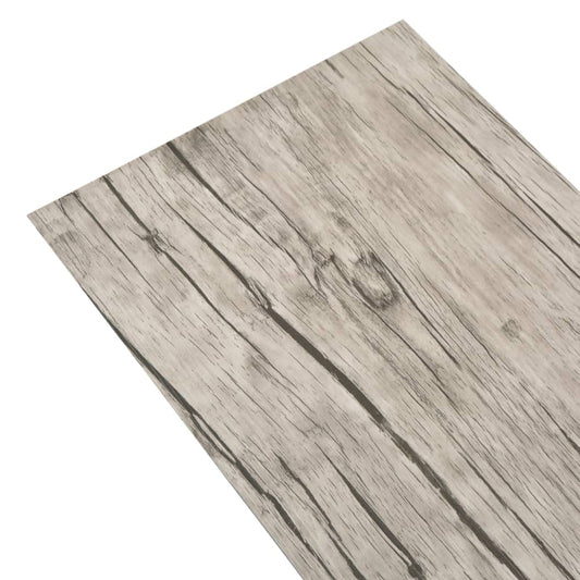 Listoni Pavimenti Non Autoadesivi PVC 5,26m² 2mm Rovere Slavato - homemem39
