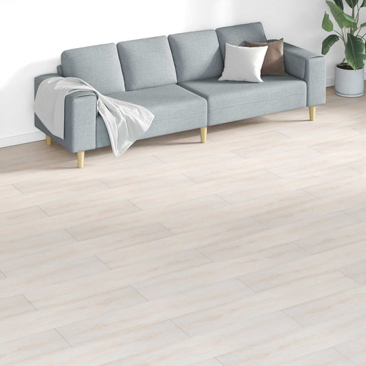 Tavole per Pavimenti 18 pcs Bianco 5,26 m² PVC