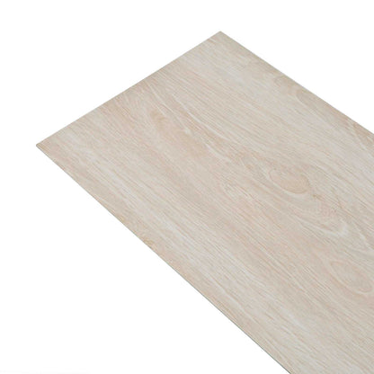 Tavole per Pavimenti 18 pcs Bianco 5,26 m² PVC