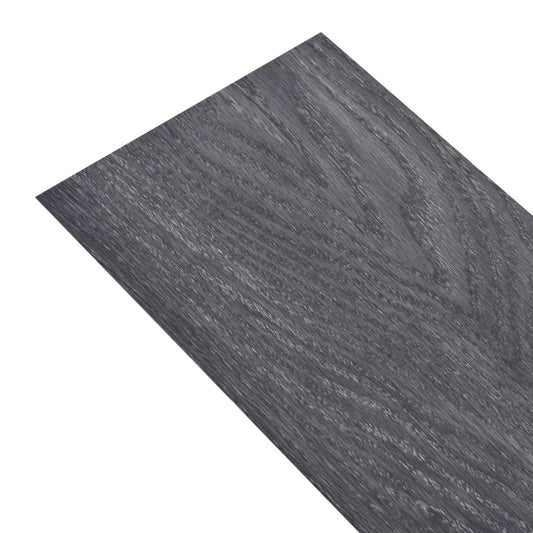 Listoni Pavimentazione Autoadesivi PVC 5,02 m² 2 mm Nero Bianco - homemem39