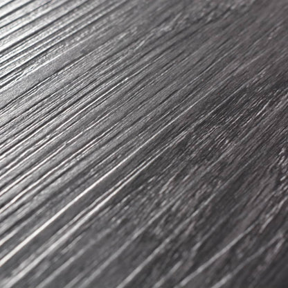 Listoni Pavimentazione Autoadesivi PVC 5,02 m² 2 mm Nero Bianco - homemem39