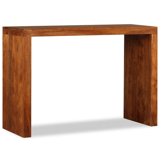 Tavolo Consolle in Legno Massello Finitura Ambra 110x40x76 cm - homemem39