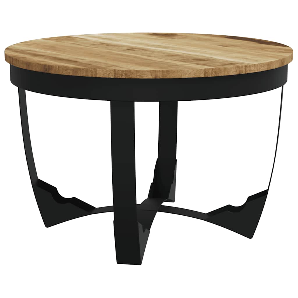 Tavolino da Salotto in Legno Massello Grezzo di Mango 60x40 cm | homemem39