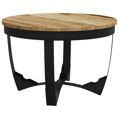 Tavolino da Salotto in Legno Massello Grezzo di Mango 60x40 cm | homemem39