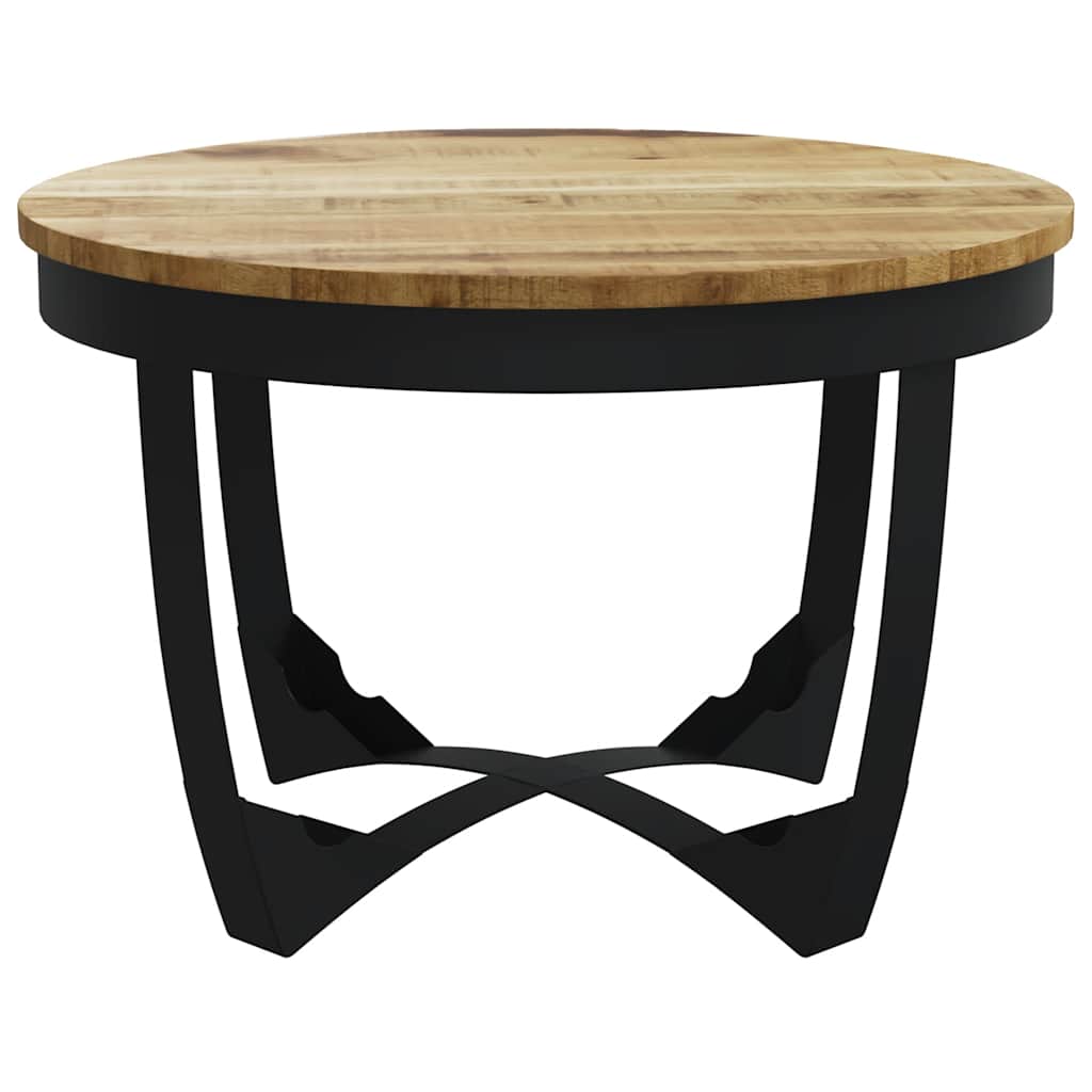 Tavolino da Salotto in Legno Massello Grezzo di Mango 60x40 cm | homemem39