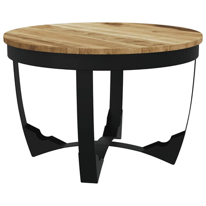 Tavolino da Salotto in Legno Massello Grezzo di Mango 60x40 cm | homemem39
