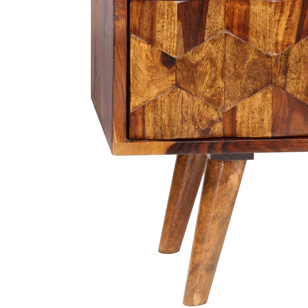 Mobile Porta TV in Legno Massello di Acacia 140x30x40 cm - homemem39