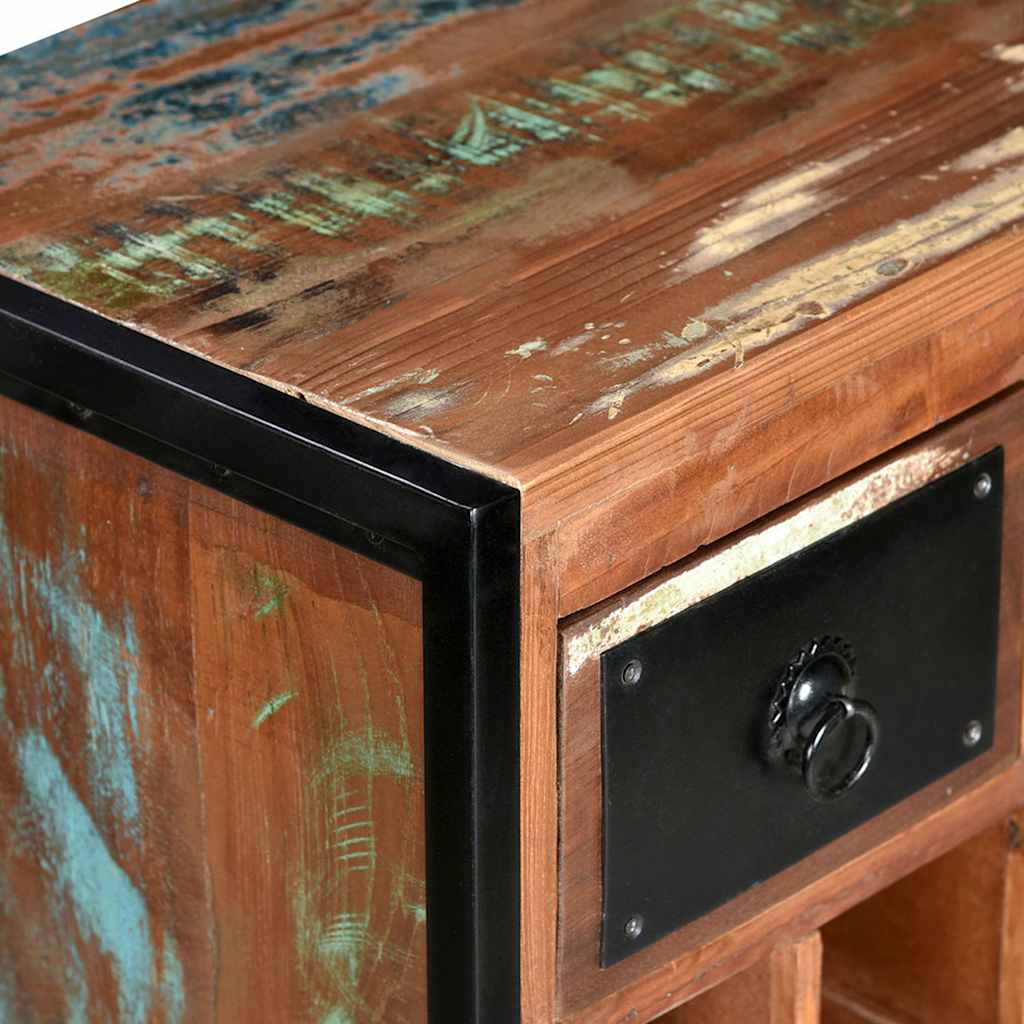 Portavini da 16 Bottiglie in Legno Massello di Recupero