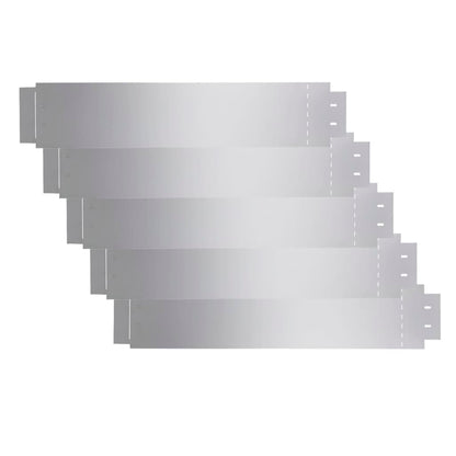 Pannelli di Recinzione per Prato 5 pz Acciaio Zincato 100x19 cm - homemem39