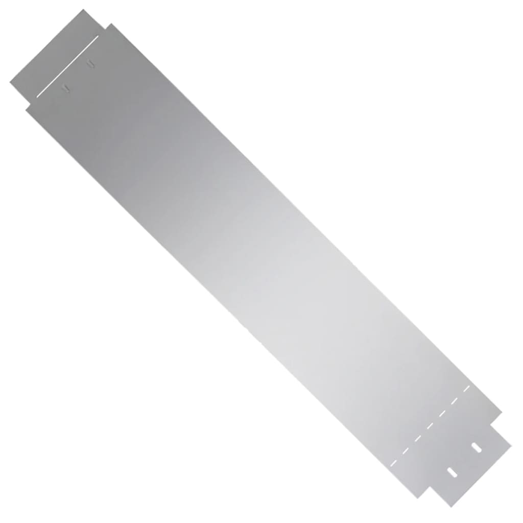 Pannelli di Recinzione per Prato 5 pz Acciaio Zincato 100x19 cm - homemem39