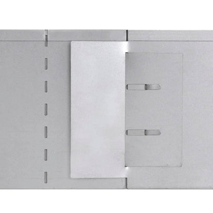 Pannelli di Recinzione per Prato 5 pz Acciaio Zincato 100x19 cm - homemem39