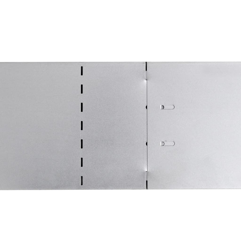 Pannelli di Recinzione per Prato 5 pz Acciaio Zincato 100x19 cm - homemem39