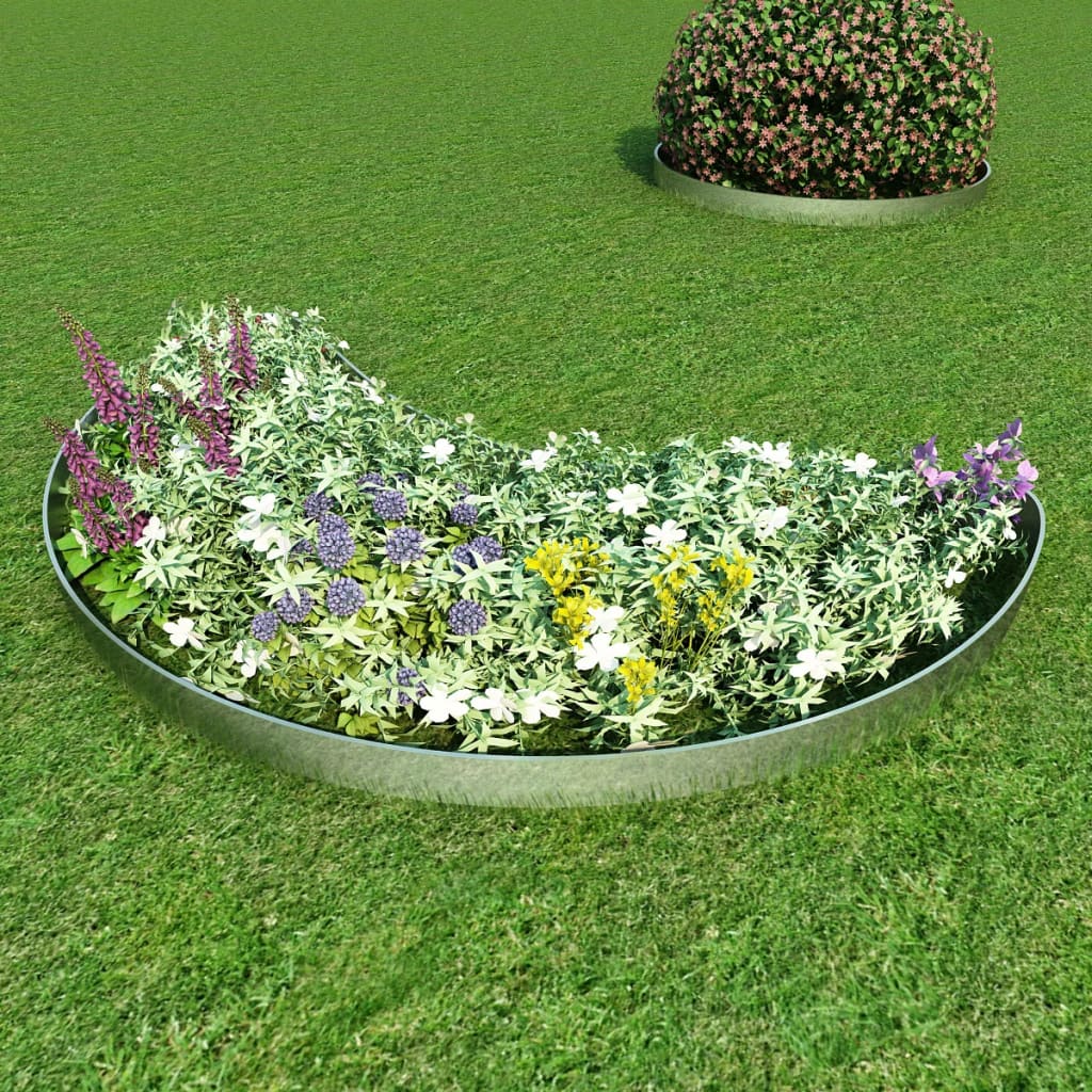 Pannelli di Recinzione per Prato 5 pz Acciaio Zincato 100x19 cm - homemem39