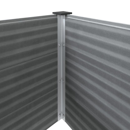 Letto Rialzato da Giardino in WPC 100x50x91 cm Grigio - homemem39