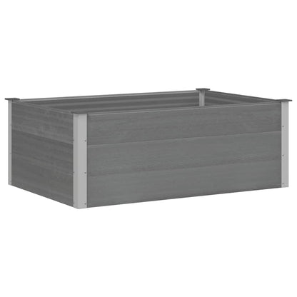 Letto Rialzato da Giardino in WPC 150x100x54 cm Grigio - homemem39