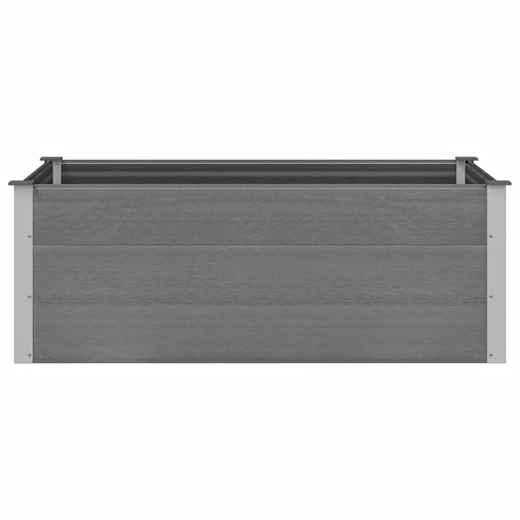 Letto Rialzato da Giardino in WPC 150x100x54 cm Grigio - homemem39