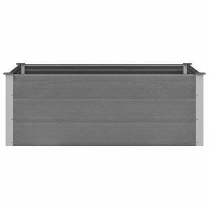 Letto Rialzato da Giardino in WPC 150x100x54 cm Grigio - homemem39