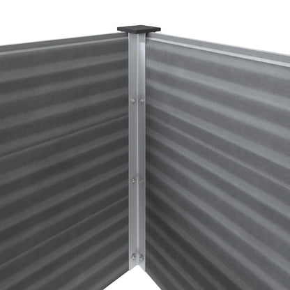 Letto Rialzato da Giardino in WPC 150x100x54 cm Grigio - homemem39