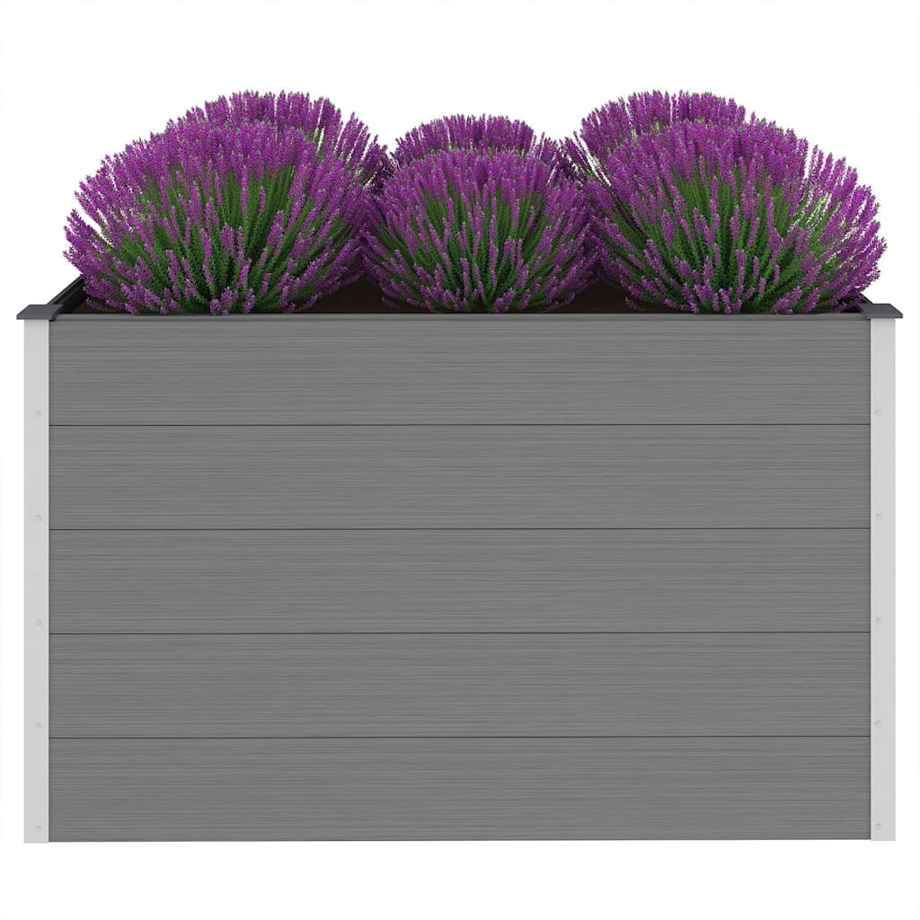 Letto Rialzato da Giardino in WPC Grigio
