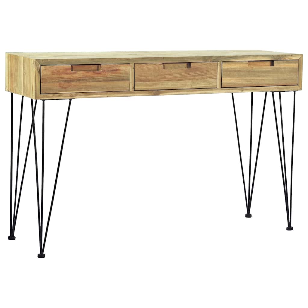 Tavolo Consolle 120x35x76 cm in Legno Massello di Teak | homemem39