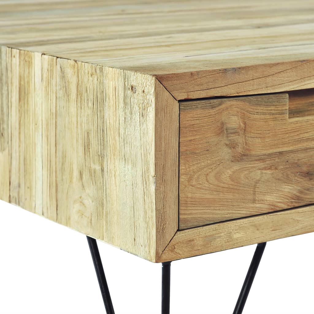 Mobile Porta TV 120x35x35 cm in Legno Massello di Teak - homemem39
