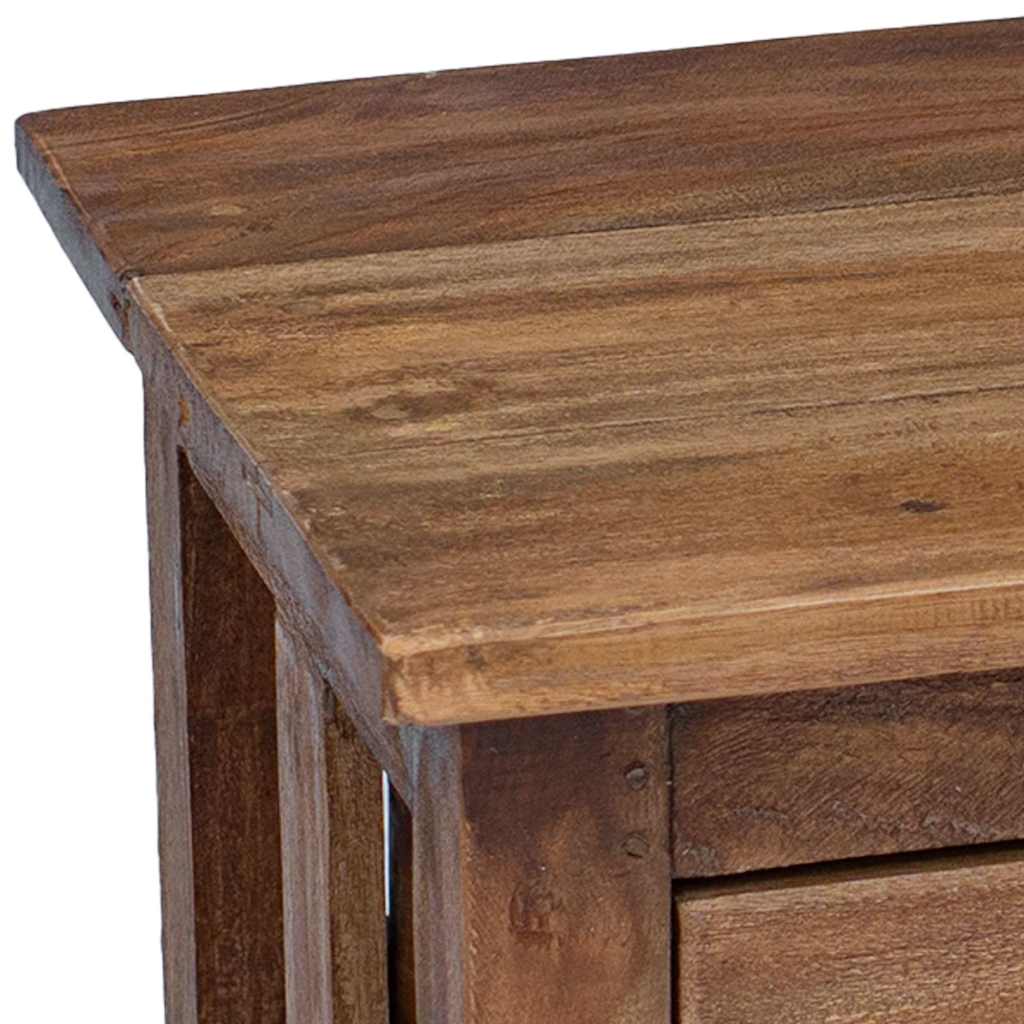 Comodino in Legno Massello di Mogano 40x30x51 cm - homemem39