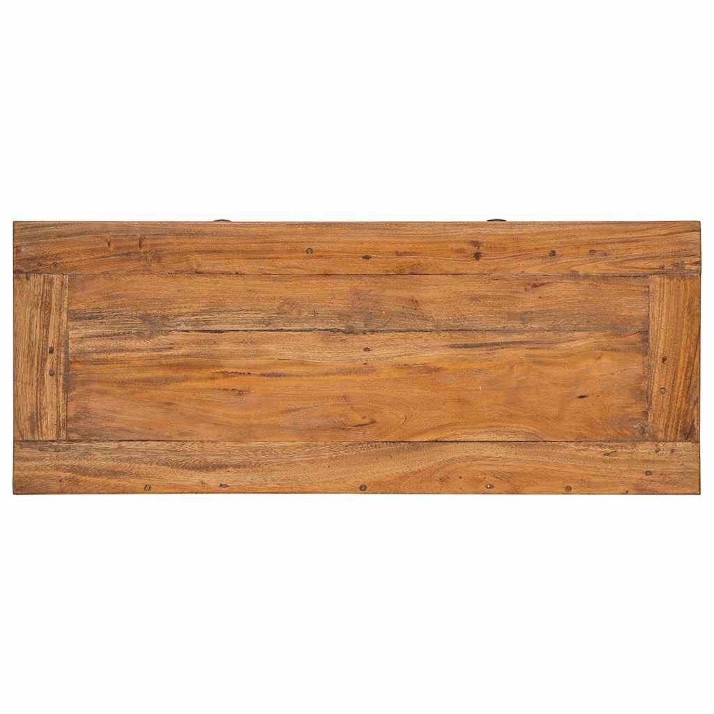 Credenza in Legno Massello di Mogano 75x30x65 cm