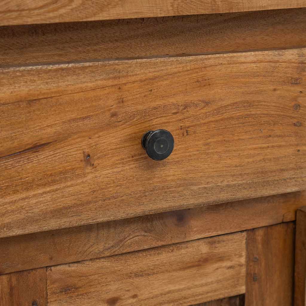 Credenza in Legno Massello di Mogano 75x30x65 cm