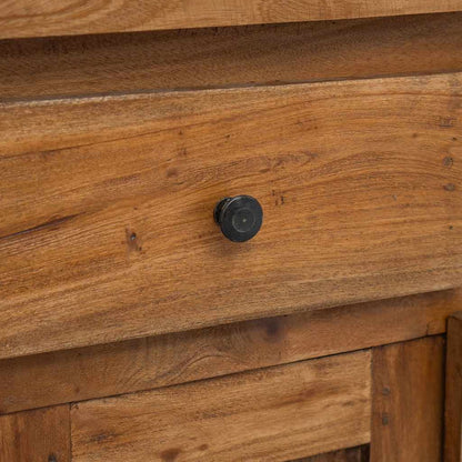 Credenza in Legno Massello di Mogano 75x30x65 cm