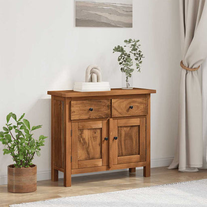Credenza in Legno Massello di Mogano 75x30x65 cm