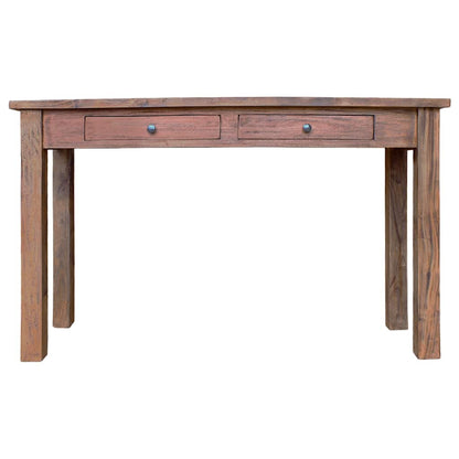 Tavolo Consolle in Legno Massello di Mogano 123x42x75 cm