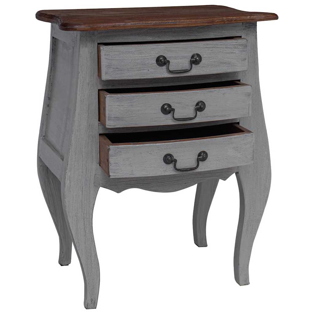 Comodino in Legno Massello di Mogano 48x35x64 cm | homemem39